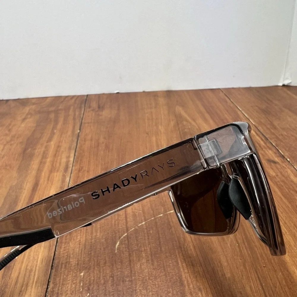 Shady Rays Cayman CM-10 Polarized Sunglasses Smoke Gray Frame w/ Pouch SR